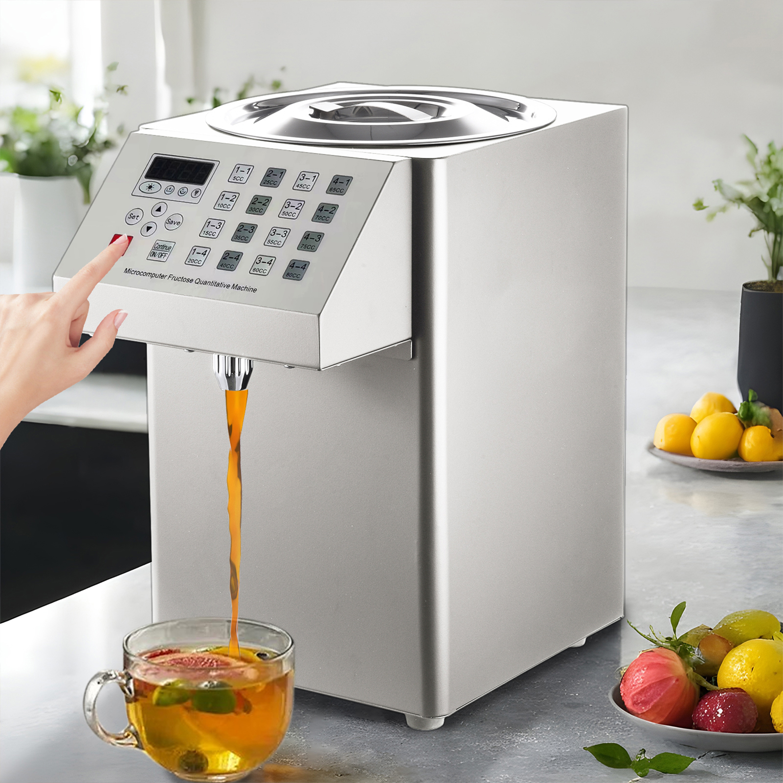 Dispenser Coffee And Tea - Automatic Fructose Dispenser Electric, Quantitative Syrup