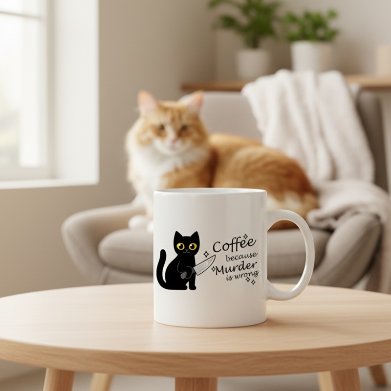 Funny Cat Coffee Mug with the  - Coffee Tea Wrong recensione e prezzo
