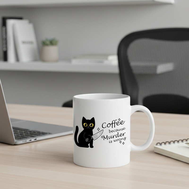 Funny Cat Coffee Mug with the  - Coffee Tea Wrong recensione e prezzo