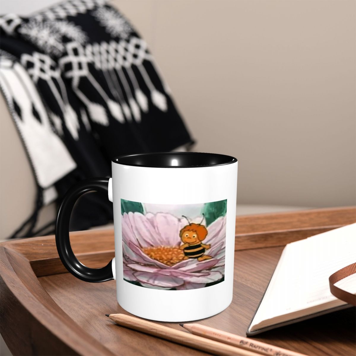 Maya The Bee Mug Funny Ceramic - Maya Coffee & Tea Ulasan recensione e prezzo