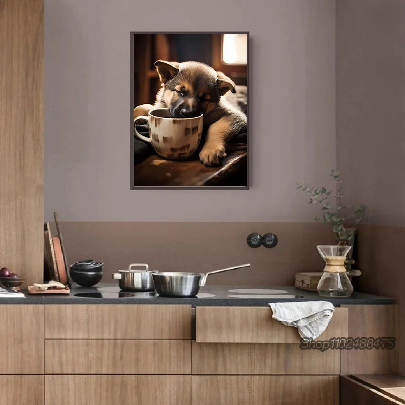 Cute Dogs Golden Retriever Fre - Coffee Tea Poster recensione e prezzo