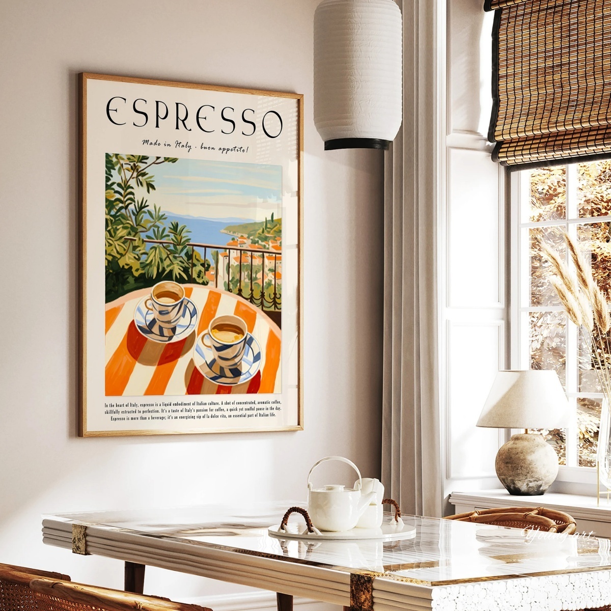 Italian Espresso Coffee Canvas - Coffee Tea Poster recensione e prezzo