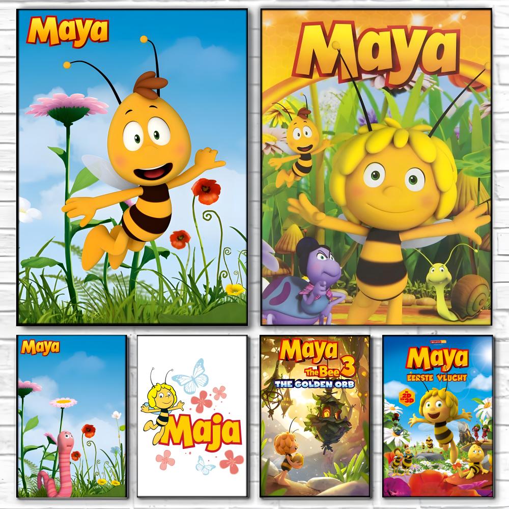 Cartoon M-Maya the Bee Poster  - Maya Coffee & Tea Ulasan recensione e prezzo