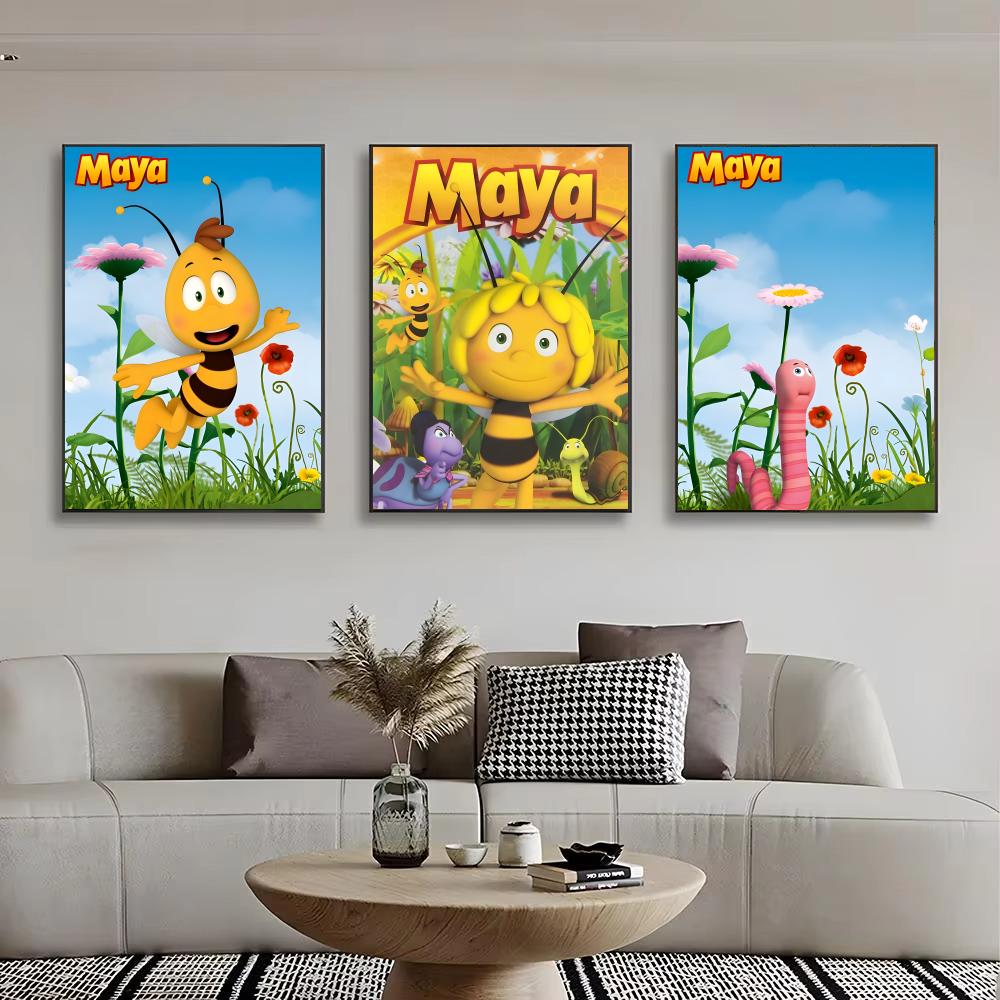 Cartoon M-Maya the Bee Poster  - Maya Coffee & Tea Ulasan recensione e prezzo