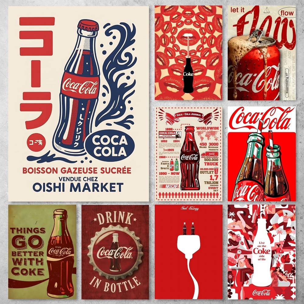 Coca -cola Vintage Anime Poste - Coffee Tea Poster recensione e prezzo