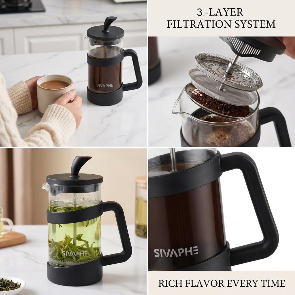 12oz French Press Coffee Maker - Coffee Tea Maker recensione e prezzo