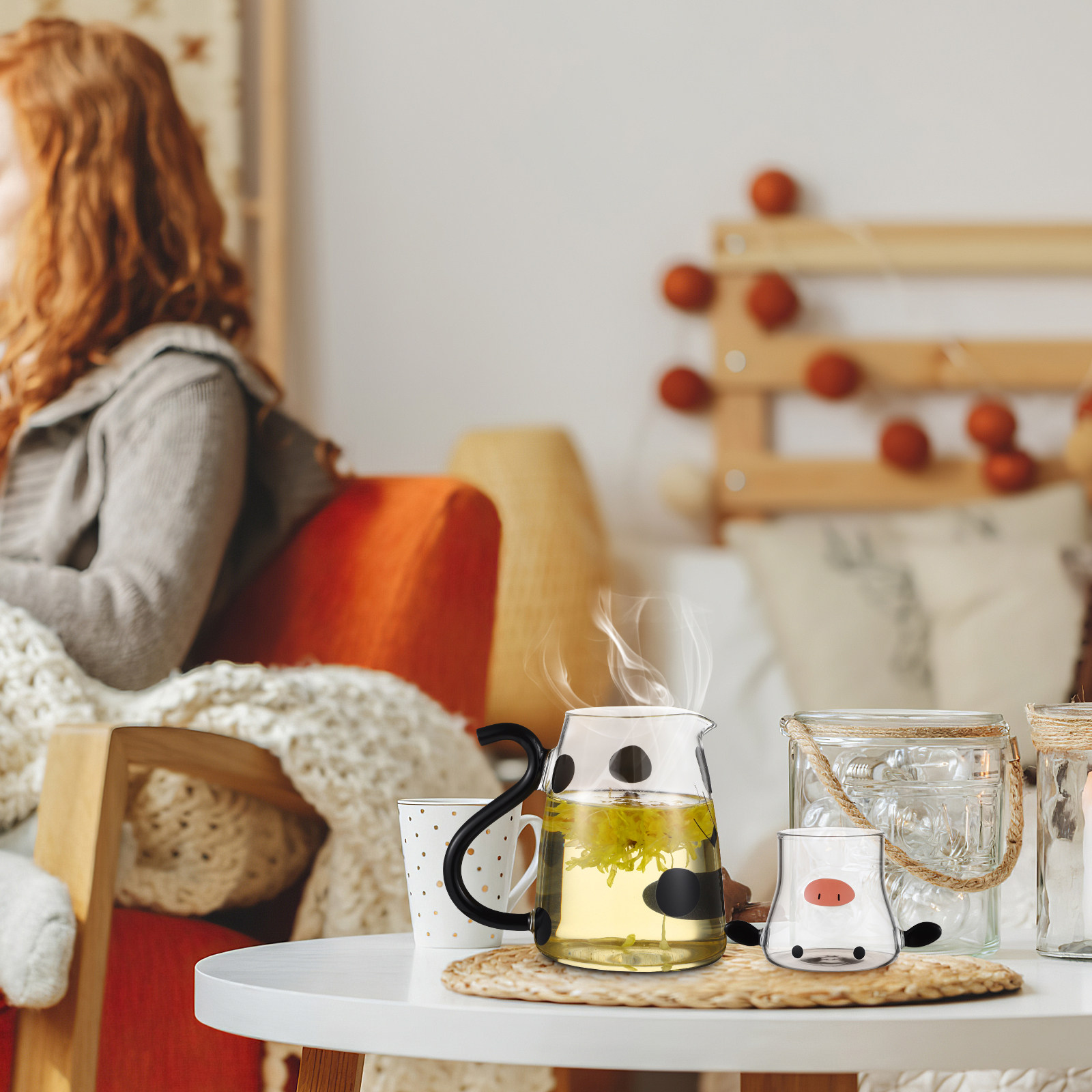 Glass Kettle with Cup Cartoon  - Dispenser Coffee And Tea recensione e prezzo