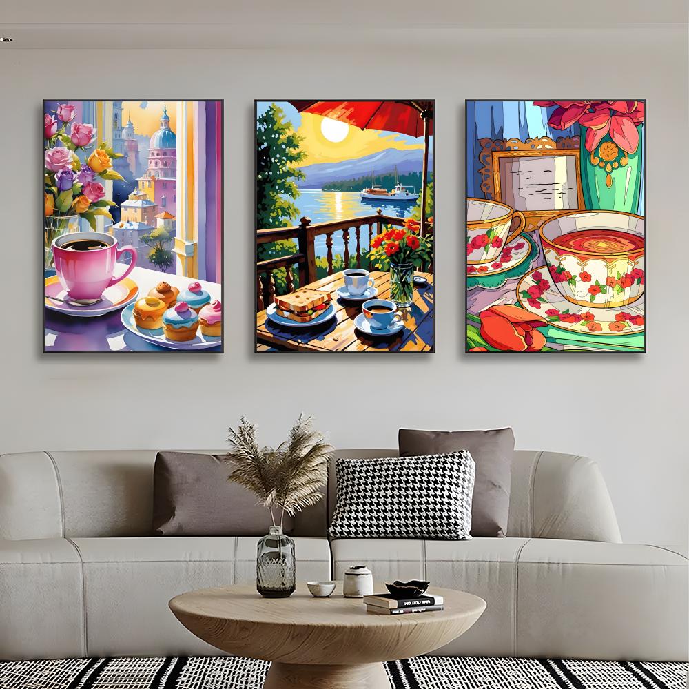 Sweet Cozy Delicate Art A-Afte - Coffee Tea Poster recensione e prezzo