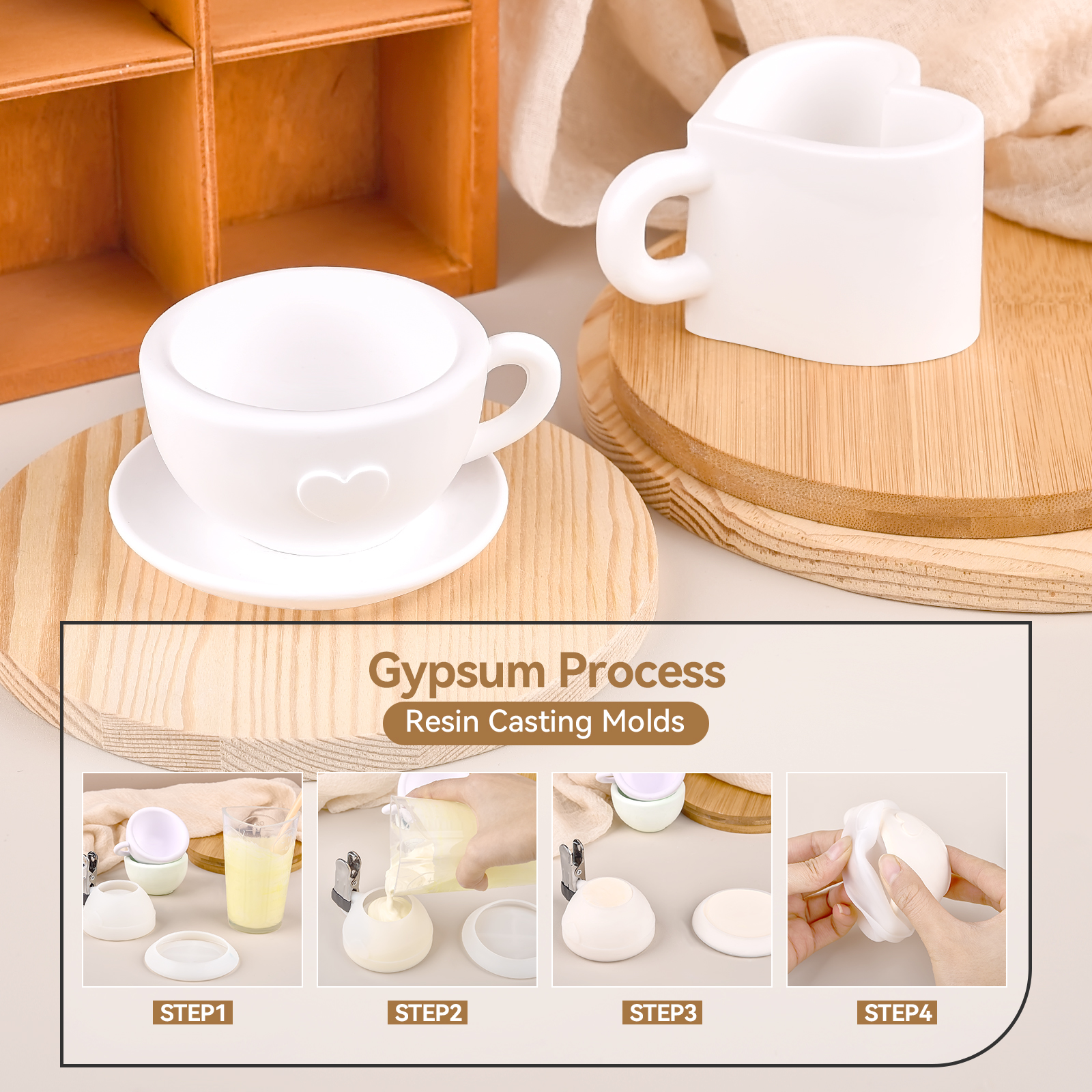 3D Tea Cup Love Silicone Mold  - Coffee Tea Love recensione e prezzo