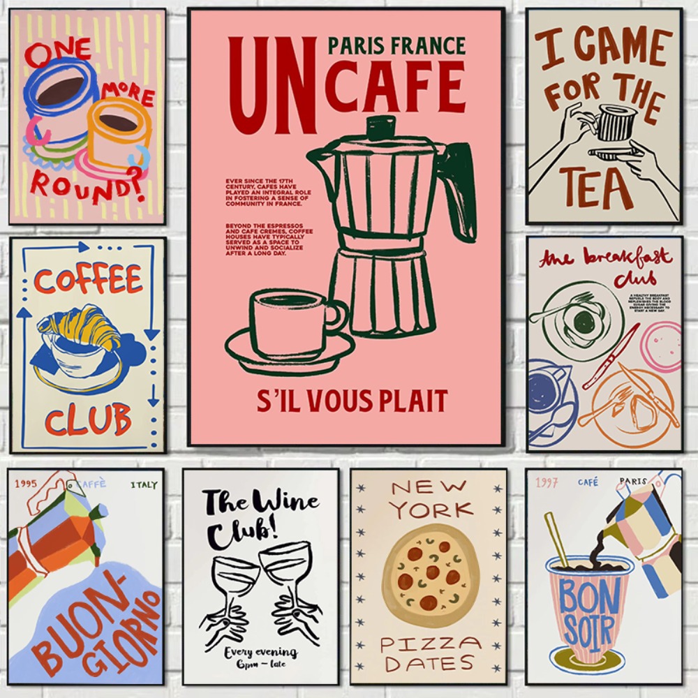 Coffee Shop Afternoon Tea Croi - Coffee Tea Poster recensione e prezzo