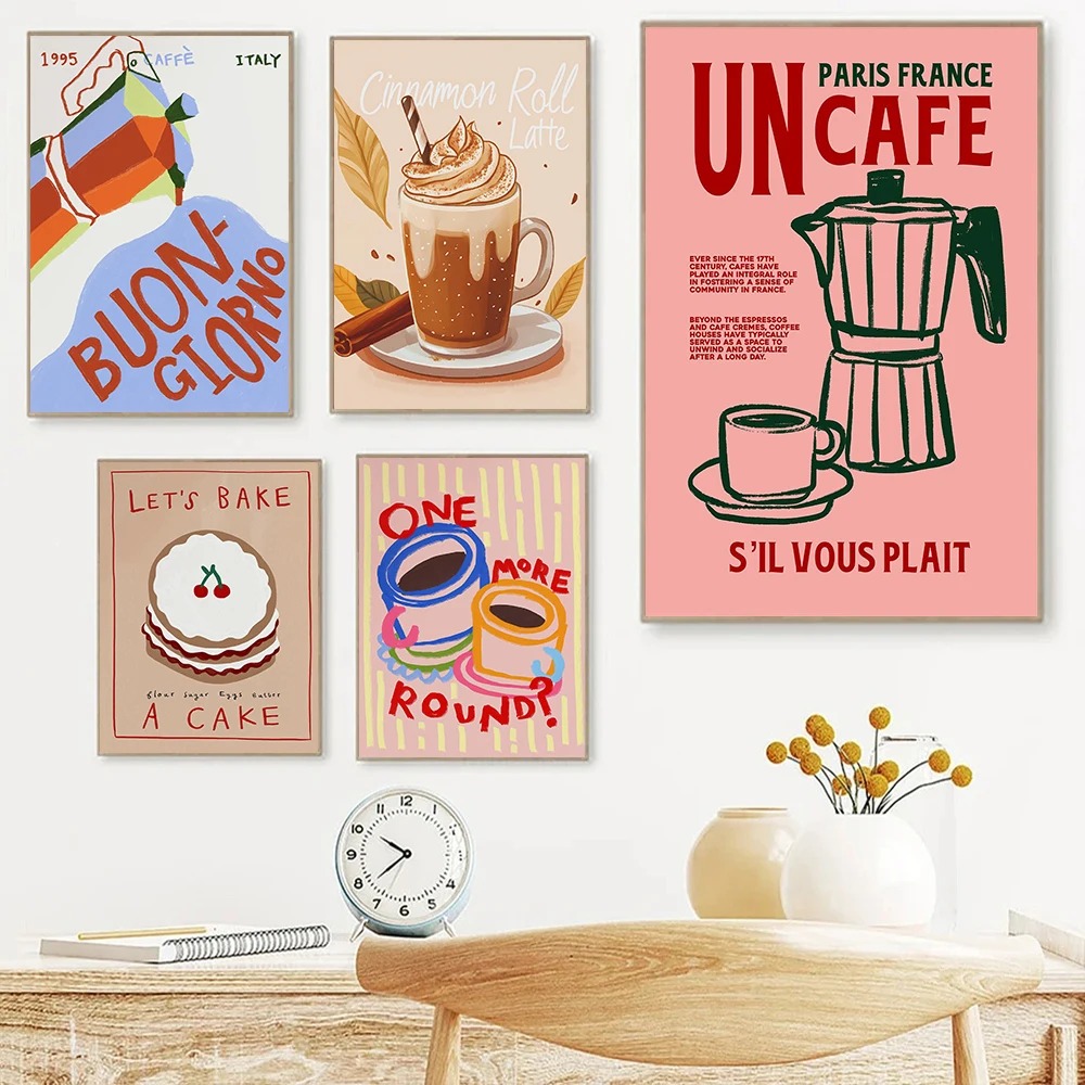 Coffee Shop Afternoon Tea Croi - Coffee Tea Poster recensione e prezzo