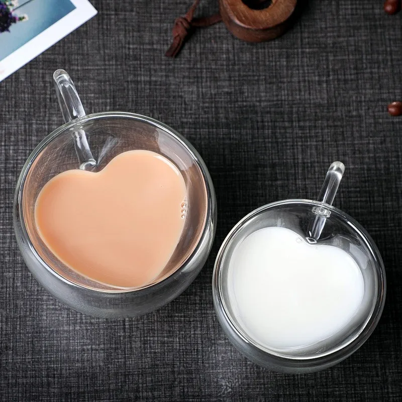 Heart Love Shaped Glass Mug Do - Coffee Tea Love recensione e prezzo
